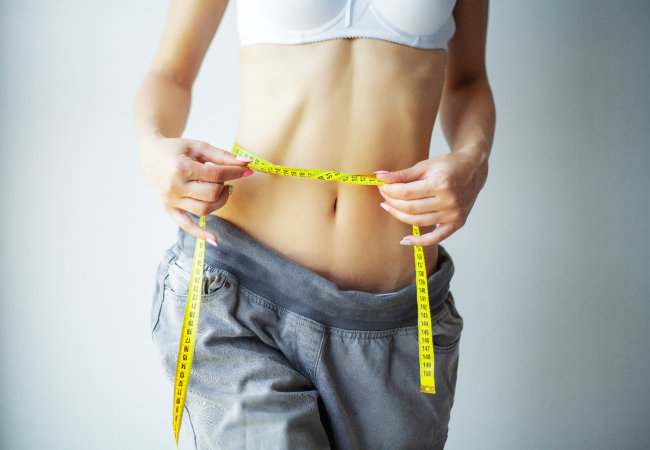 Slim and healthy woman