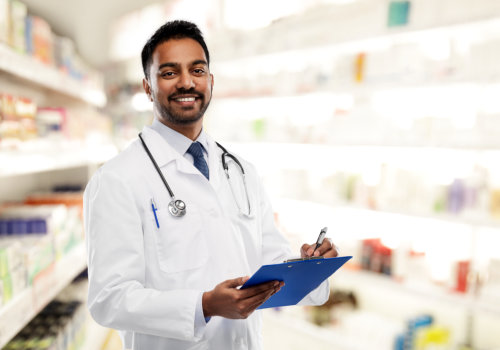 smiling indian male doctor